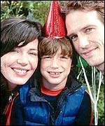 Connie Nielsen, Dylan Smith and Michael Vartan as the Yorkins