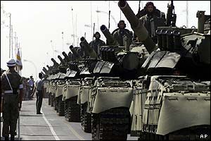 Military vehicles take part in the Cyprus Independence Day military parade in Nicosia 
