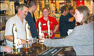 The bar at the festival