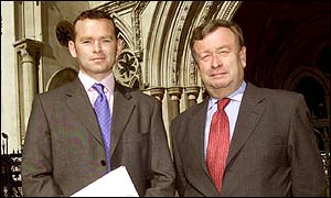 Andy Davies, of Panorama, (left) and Roger Buffham, the Jockey Club's former head of security