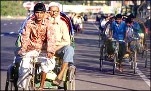 Cycle rickshaws in Dacca