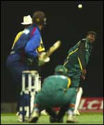 Muttiah Muralitharan grabbed three first innings wickets