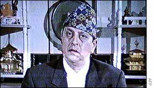 King Gyanendra addresses the nation