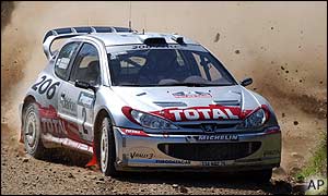 Marcus Gronholm speeds to victory on the final day of the Rally of New Zealand