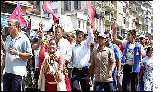 Royalists come out on the streets