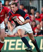 Llanelli and Wales wing Mark Jones