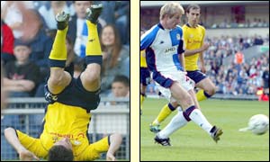 Robbie Keane celebrates his first goal for Spurs after seven minutes 