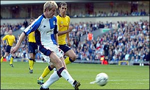 Egil Ostenstad scored Blackburn's equaliser