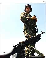 US soldier in Bosnia