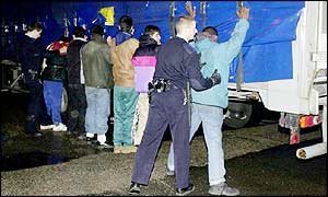 Asylum seekers at Calais