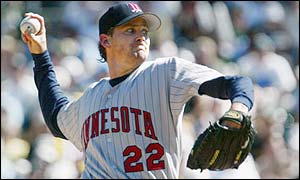 Twins' starting pitcher Brad Radke impresses against Oakland