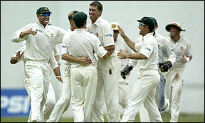 After a dismal start to day five Glenn McGrath is happy to take two wickets