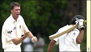 McGrath produced a magnificent second new ball spell