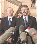 Sinn Fein president Gerry Adams: 
