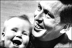 Prince Clause and his son, Willem Alexander, in 1968