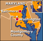 A map of Maryland