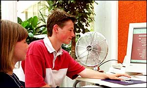 children using internet PC