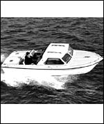 An early model of a Sunseeker boat