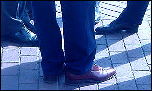 Standing around at the conference