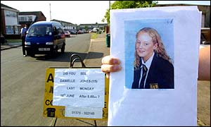 Police hunt for Danielle