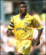 Leeds South African defender Lucas Radebe
