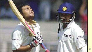 Sehwag celebrates his century