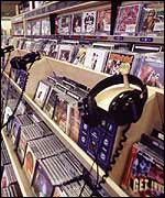 CDs in shops