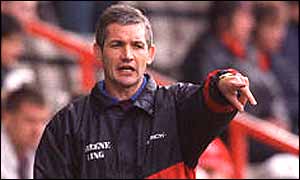George Burley tastes play0off defeat with Ipswich in three consecutive seasons from 1997