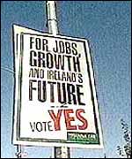 Signpost of the Yes campaign