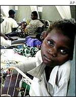 Child in Congo hospital
