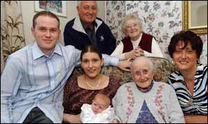 Margaret Pritchard and her family