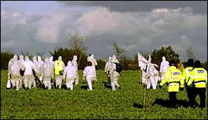 Police advance on protesters PA