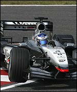 Kimi Raikkonen in the McLaren-Mercedes at the Japanese Grand Prix