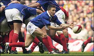 Beziers scrum-half Pierre Mignoni