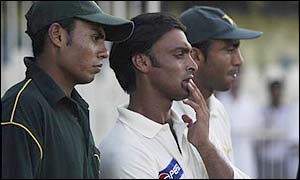 Pakistan's players looked stunned after their defeat