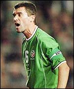 Manchester united midfielder Roy Keane