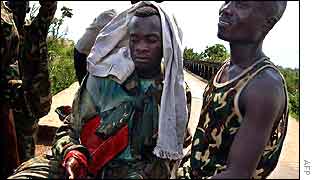 RCD rebels fleeing Uvira