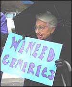 Anti-drug-firm protest