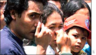 Local people at a hospital