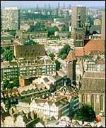 Skyline of Danzig (present-day Gdansk)