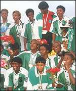 The Nigerian women's team 