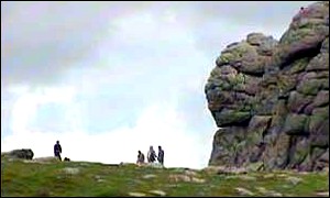 Ramblers on Dartmoor