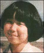 Megumi Yokota pictured before her abduction in 1977 (AP photo)