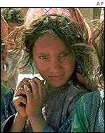 Refugee girl