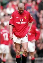 Keane was sent off for his tackle on Haaland