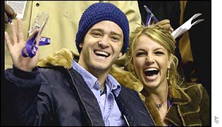 Justin Timberlake and Britney Spears in February