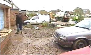 Flooding at Kessingland in Suffolk
