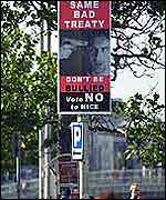 Poster urging Ireland to vote against the Nice Treaty