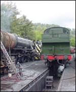 Trainspotters will see the station yard