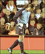 Seaman is dejected after his latest error